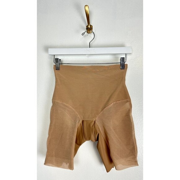 HONEYLOVE SuperPower Mid Waist Shaper Shorts in Sand Size X-Small - Picture 6 of 9